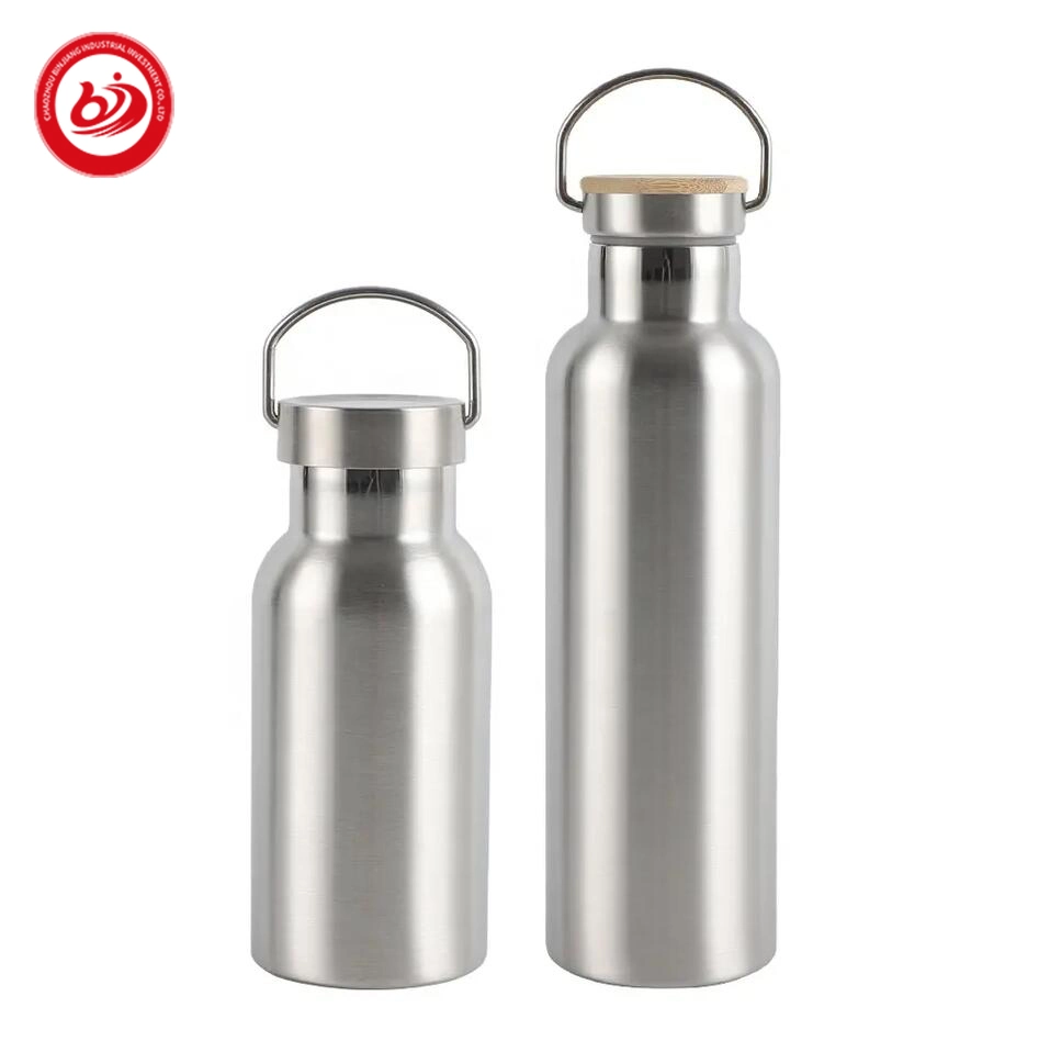 American Wide Mouth Portable Travel Sport Big Capacity Stainless Steel Water Bottle