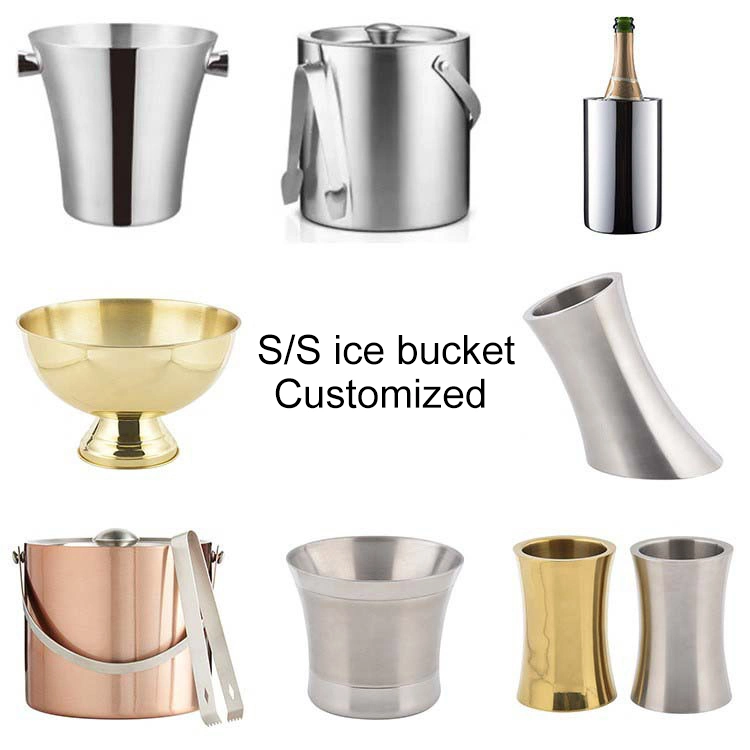 Customized Color Stainless Steel Beer Bottle Ice Bucket