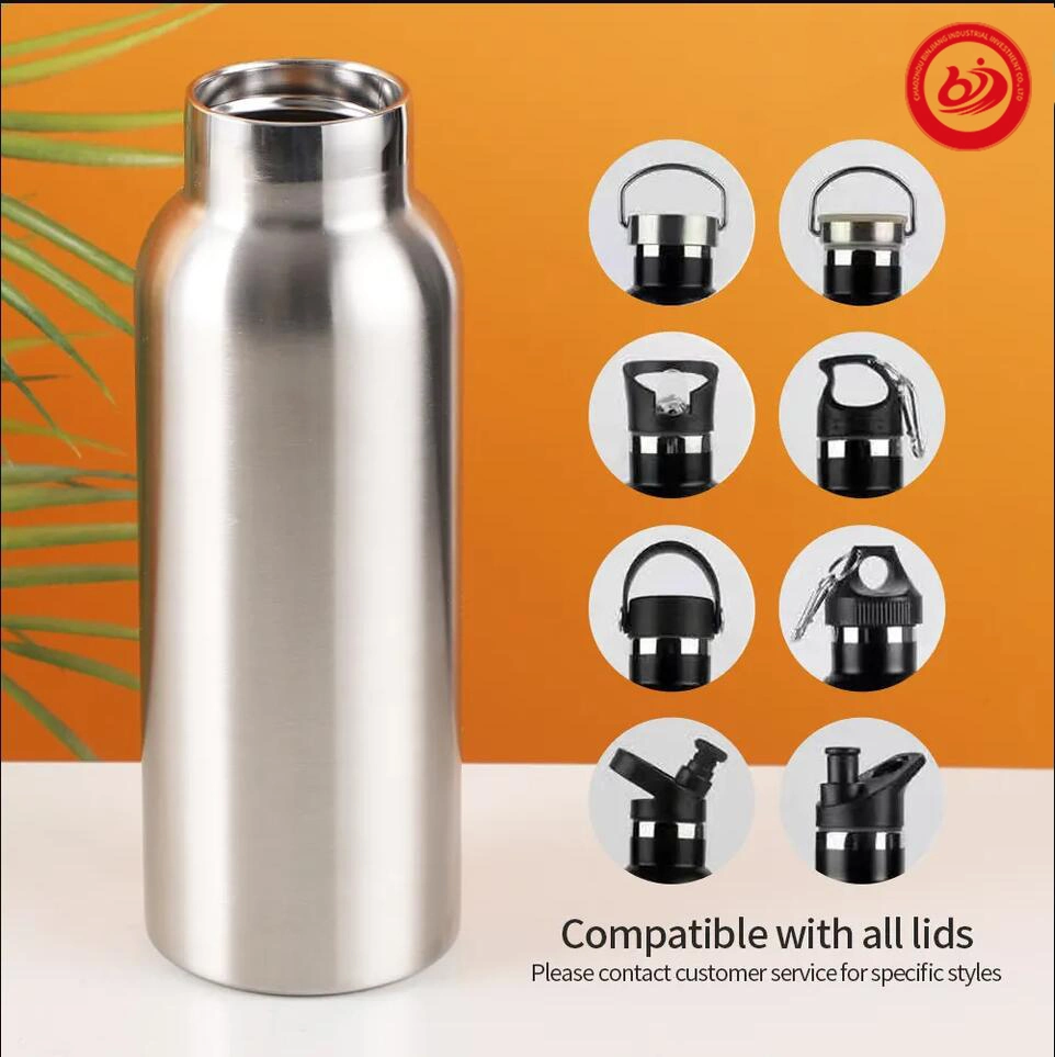 American Wide Mouth Portable Travel Sport Big Capacity Stainless Steel Water Bottle