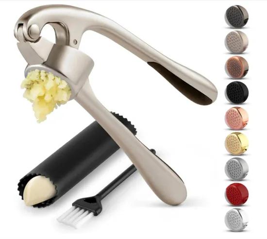 Kitchen Rust Proof & Dishwasher Safe Professional Premium Garlic Press 