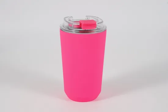 Stainless Steel Double Layer Coffee Cup Creative Mark Office Water Cup 