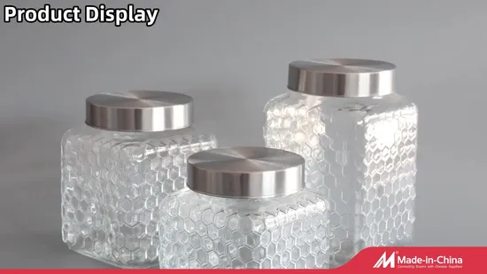 Glass Storage Jars Large Kitchen Glass Canisters with Airtight Lids 