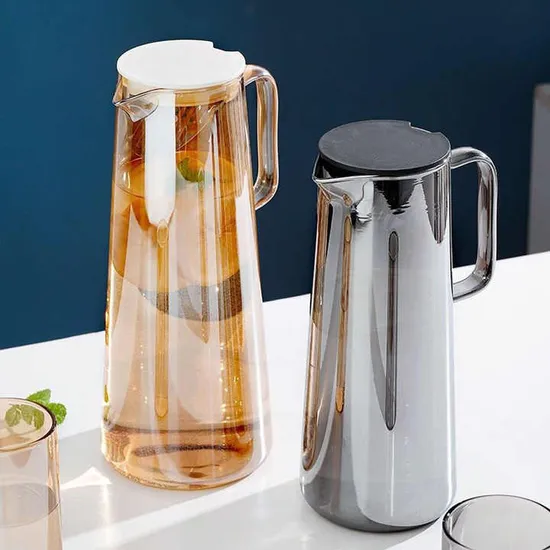 High Borosilicate Glass Environmental Protection Glass Pitcher Cover Band 