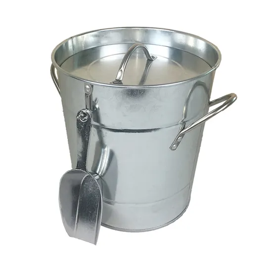 Outdoor Stainless Steel Double Walled Ice Bucket with Lid 