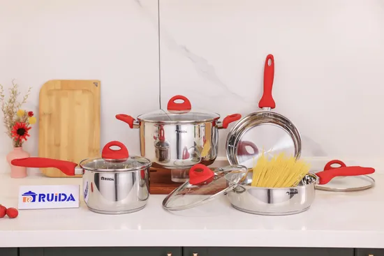 Best Durable Stainless Steel Cookware Frying Pan Nonstick Kitchen Utensils Ware 