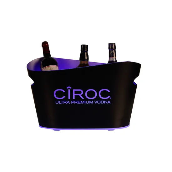 3L 5L 8L 10L 12L Custom Logo Print Acrylic PP PS Eco Beer Wine Beverage Promotional Ice Bucket and Ice Pail for Caperdonich Metropolitan Milwaukee′s Best 