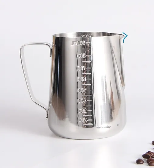 High Quality 304 Stainless Steel Latte Art Steaming Jug 900ml Espresso Milk Frothing Pitcher 