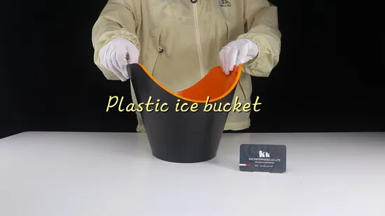 Good Heat Insulation Elegant Shape Food Safe Durable Smooth Surface Bar Ice Bucket Cooler with Lid for Labatt Blue Lakeport Mcauslan 