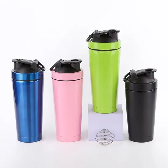 18/8 Stainless Steel Vacuum Insulated Sport Protein Shaker Water Bottle 