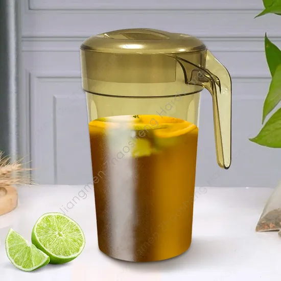 Refrigerator Iced Tea Water Container Fridge Jug Plastic Gallon Pitcher for Cold or Hot Beverage 