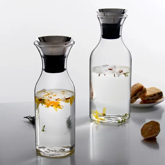 1L Heat Resistant Glass Water Pitcher Infuser 