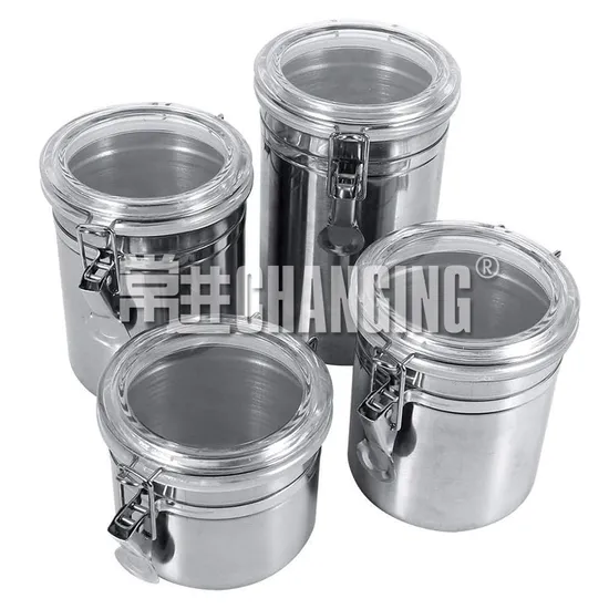 Kitchenware Tea Coffee Sugar Canister 52 Oz Stainless Steel Coffee Containers with Clamp Lid 