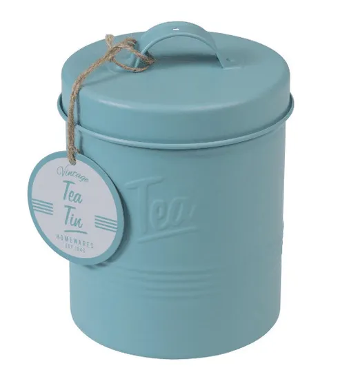 Embossed Biscuit Tin Cookies Sweet Container Canister 
