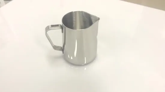 Stainless Steel Barista Black Bag Latte Maker Arab Sharp Spout Frothing Steaming Coffee Jug Milk Pitcher 1156 