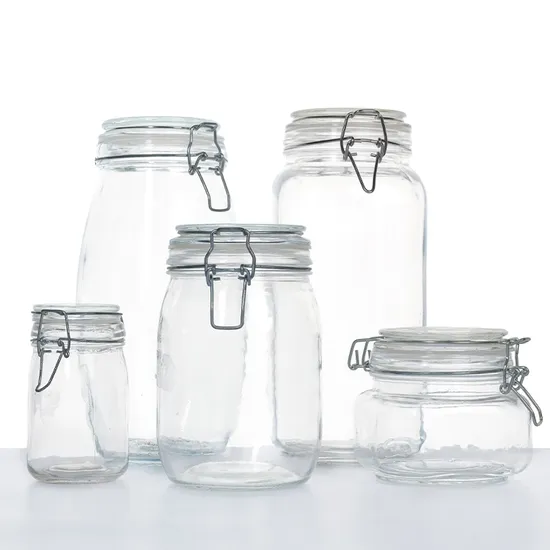Straight Sided Cylinder 25oz 750ml Airless Food Canisters with Clip Lid 